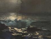 Winslow Homer Moonlight,Wood Island Light (mk44) china oil painting artist